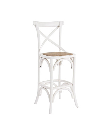 Sgabello Bar Cross bianco