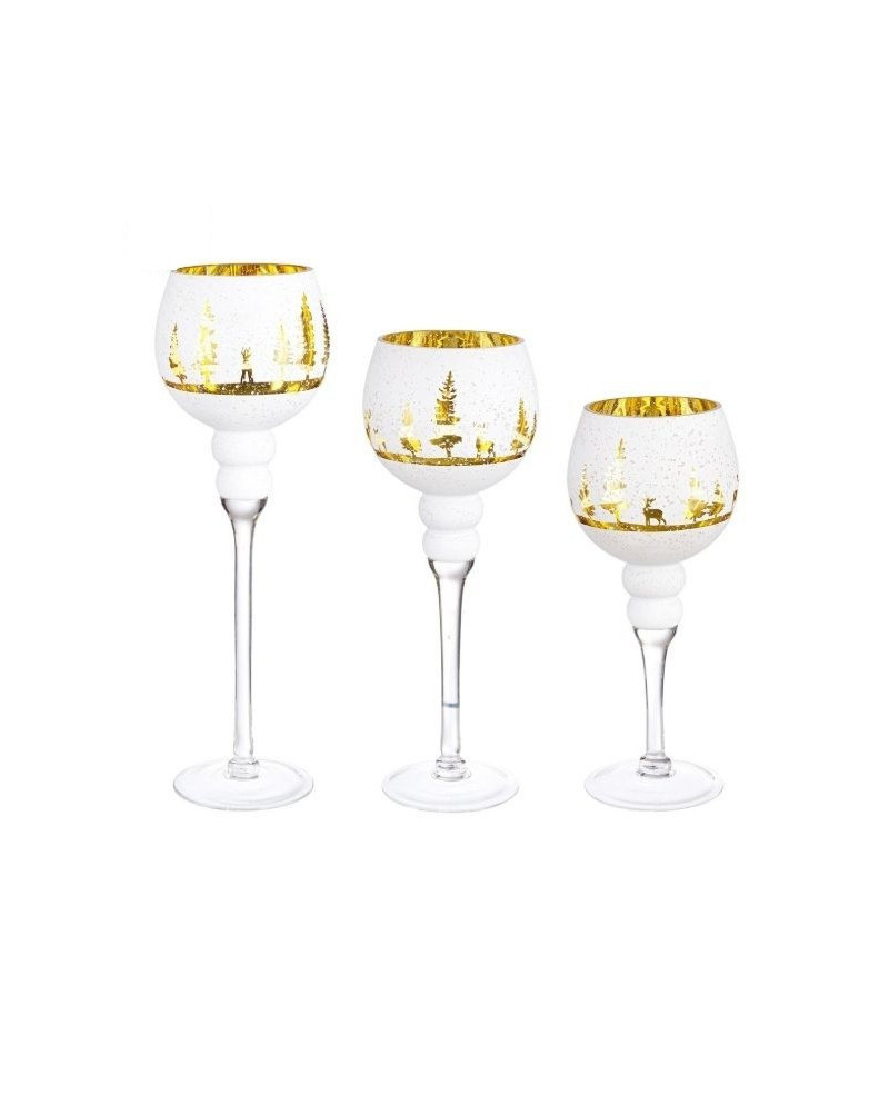 Set3 P. Candela 1p Woodland Calice Bianco